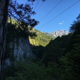 Spectacle de Calanda au-dessus des gorges de Tamina