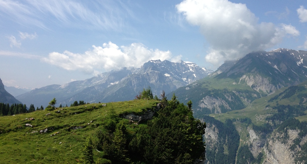 Blick auf die Berglandschaft