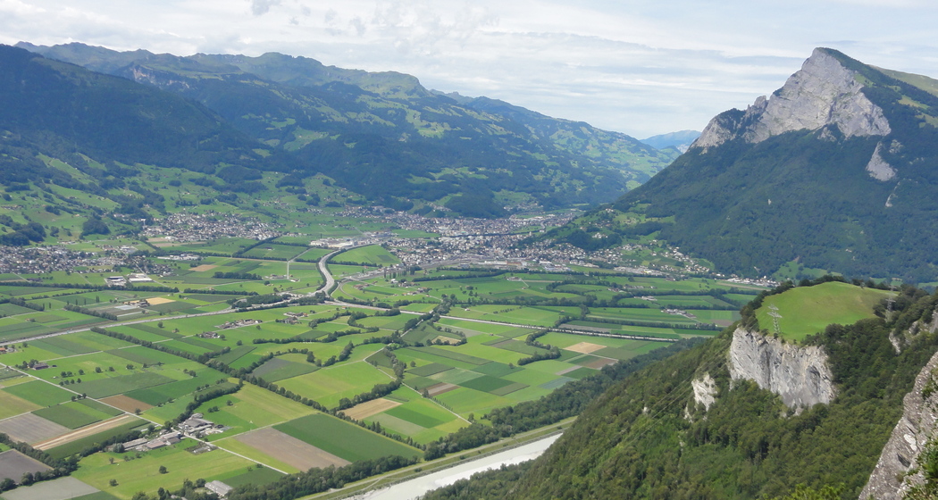 Mountainbike Aussicht auf den Regizerspitz