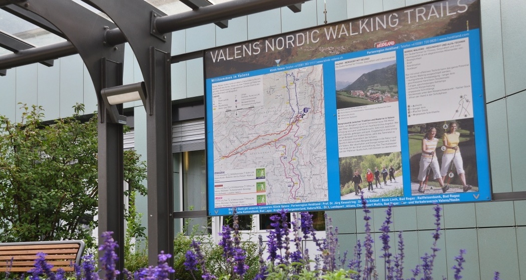 Infopoint bei der Klinik Valens