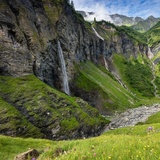 Flysch rock in the Batöni waterfall arena