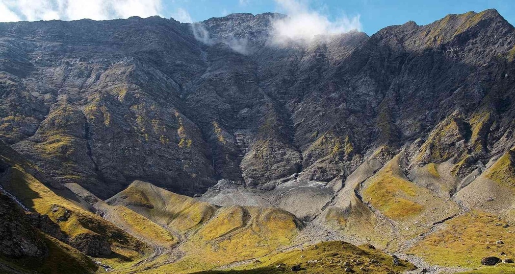 Bachschuttkegel nahe der Alp Foo