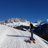 Winterwanderweg zu den Schuderser Maiensässen