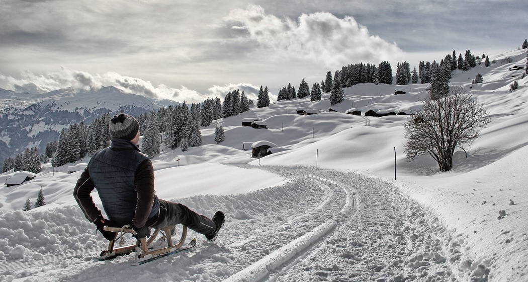 Grandioses Schlittelvergnügen von der Bodahütte hinab nach Pany