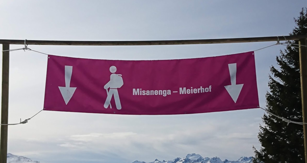 Markierung nähe Bergrestaurant Kartischa