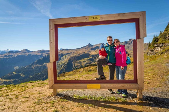 Blick auf den Spitzmeilen und die Churfirsten
