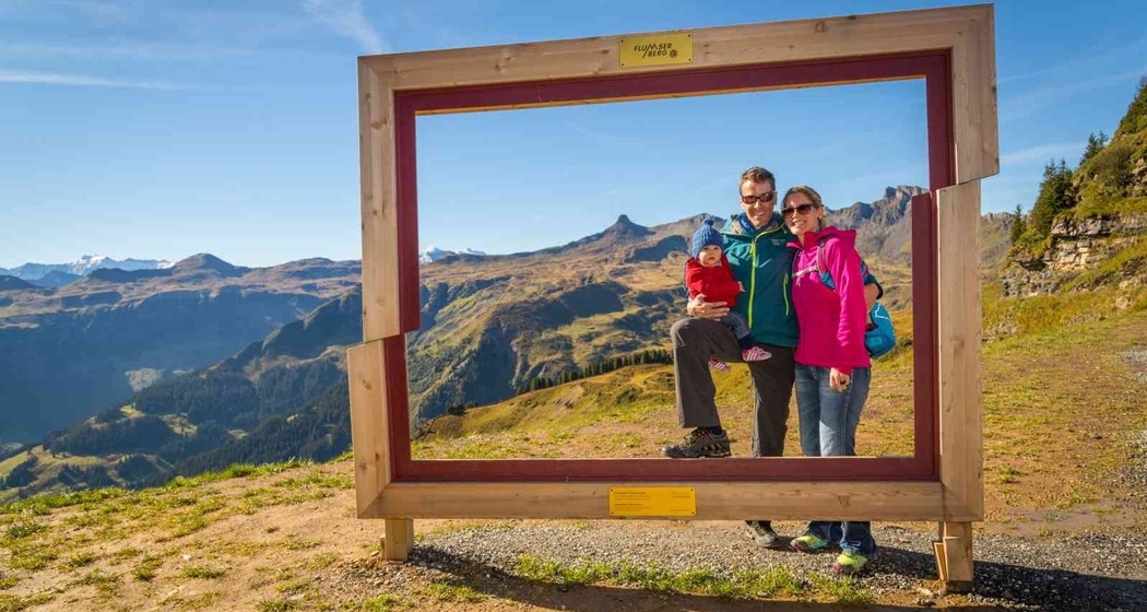 Blick auf den Spitzmeilen und die Churfirsten