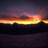 Sonnenaufgang Rötelspitz