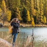 Lake Sils in the fall