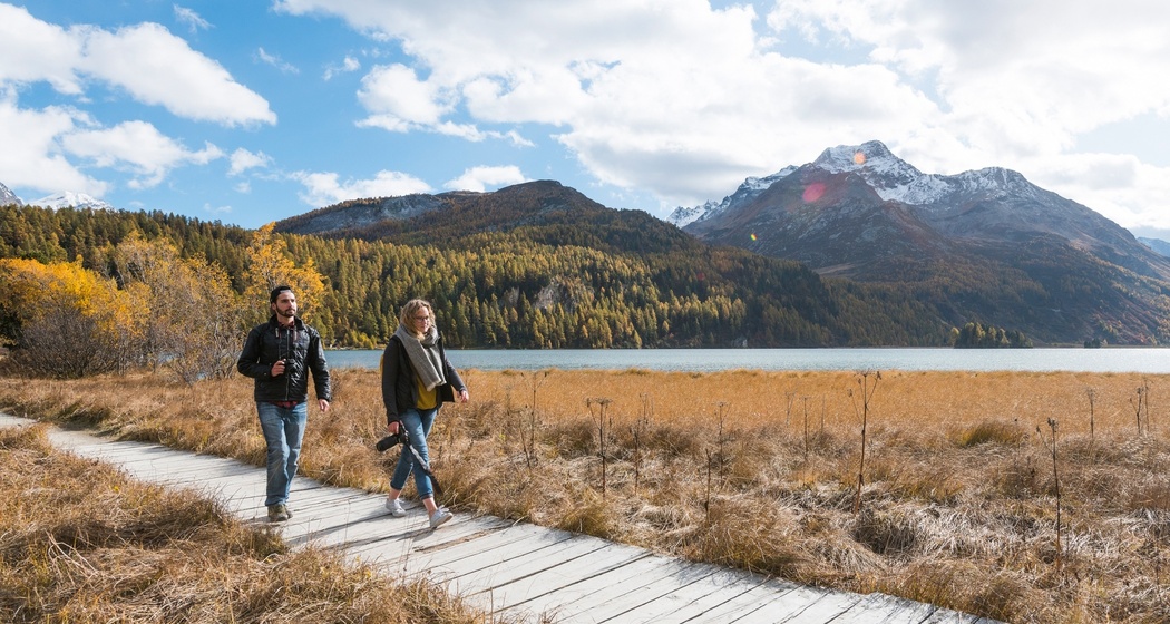 Silserebene im Herbst