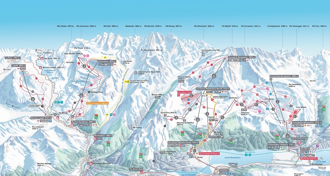 Corvatsch-Diavolezza-Lagalb