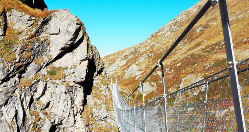 Hängebrücke Punt la Greina