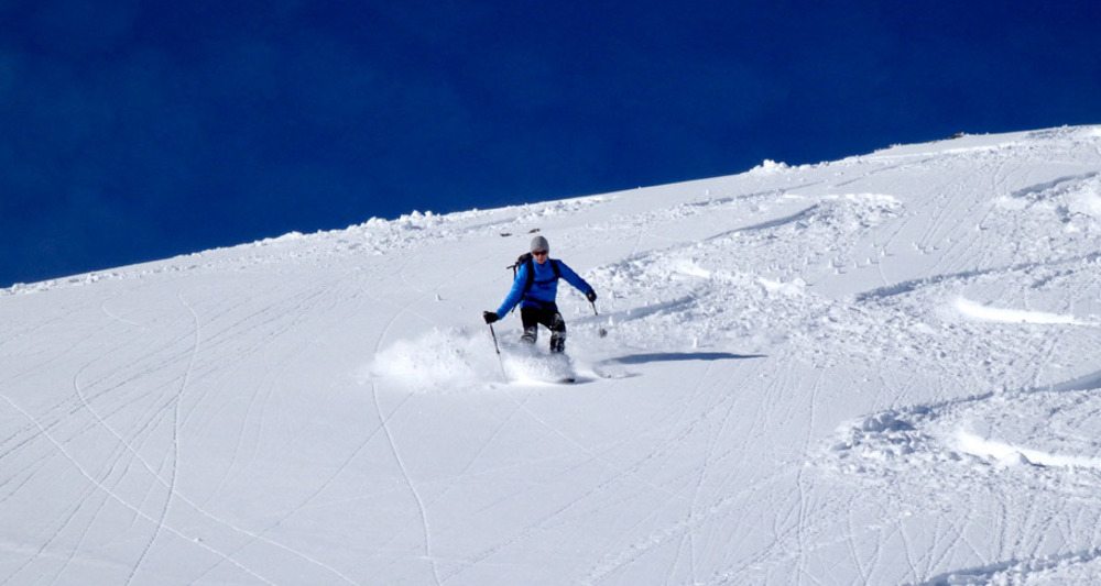 Genussvolle Abfahrt vom Hochwang