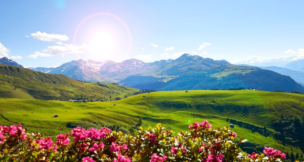 Medergen mit Aussicht nach Arosa