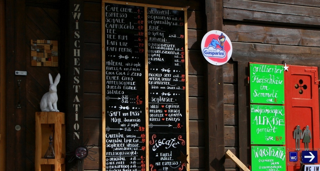 Menukarte der Besenbeiz ©Fabian Jöhl