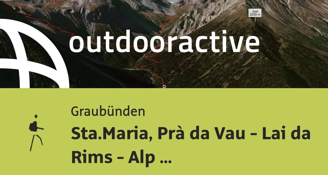 Bergtour in Graubünden: Sta.Maria, Prà da Vau - Lai da Rims - Alp Sot - Prà da Vau
