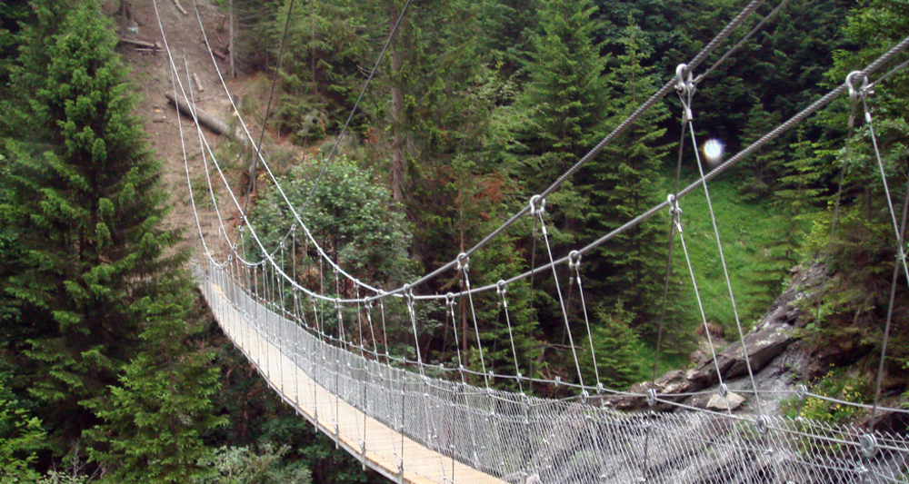 Die Chleibach-Hängebrücke