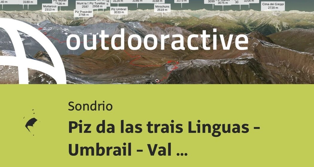Radtour in Sondrio: Piz da las trais Linguas - Umbrail - Val Mora - Tschierv