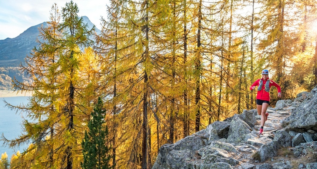Trailrunner auf der Via Engiadina