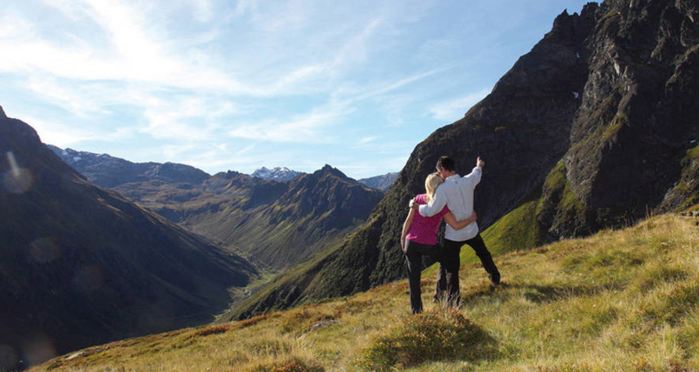 Blick vom Schafberg in Richtung Schlappinerjoch