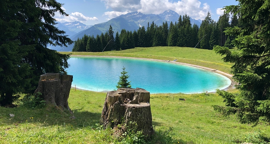 Speichersee in der Nähe vom Triel.