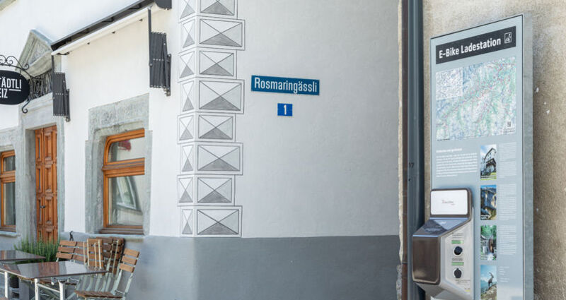 E-Bike Ladestation Städtli Ilanz