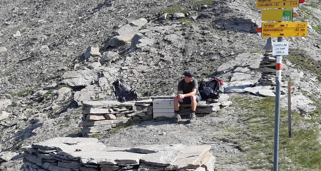 Wildtierbeobachtungspunkt auf der Farcletta digl Lei Grand