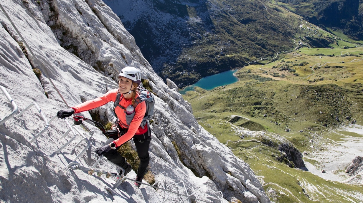 Via Ferrata Partnunblick