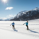 Vista sul lago di Silvaplana verso Sils