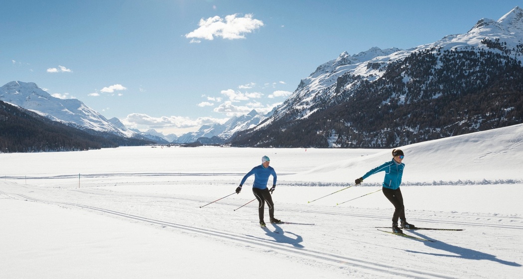 Blick über den Silvaplanersee nach Sils