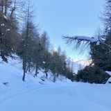 Loipe bei La Palza, am höchsten Punkt der Tour