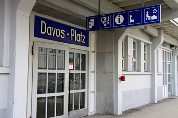 Bahnhof Davos Platz.