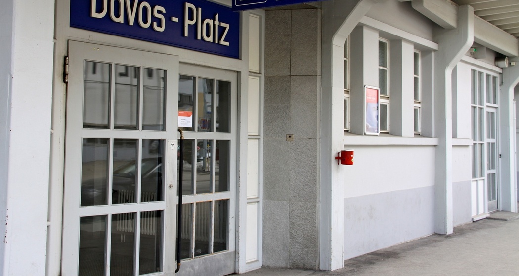 Bahnhof Davos Platz.