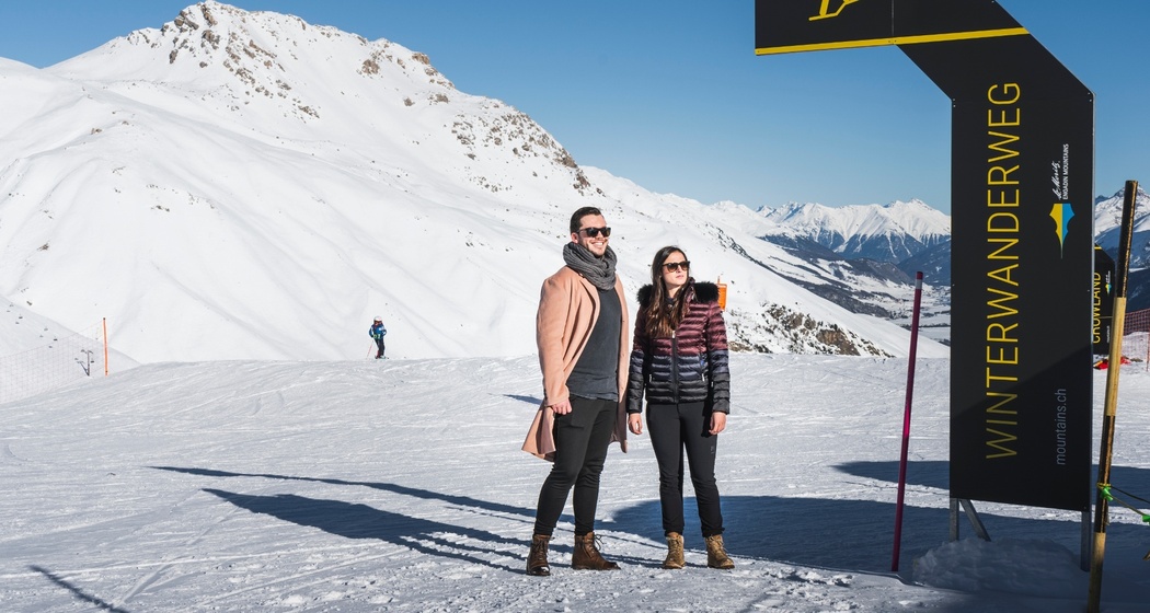 Winterwanderweg Corviglia-Marguns