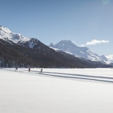 Engadiner Seenplatte mit Blick nach Maloja
