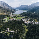 Maloja der Startpunkt des Innradweg