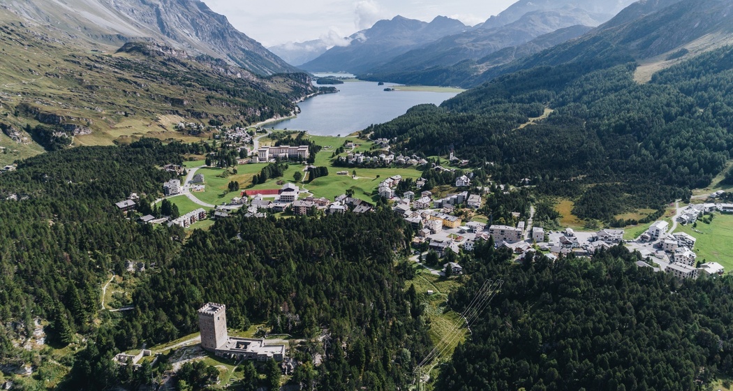 Maloja der Startpunkt des Innradweg