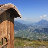 Strandkorb mit Aussicht beim Sunntigweidsee