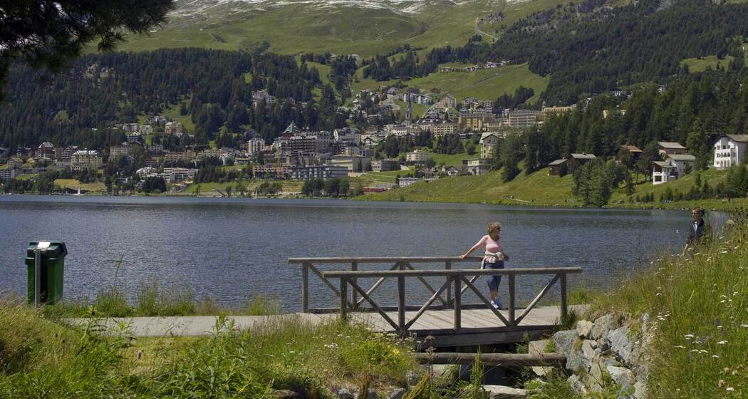 Blick auf St. Moritz