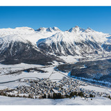 Vista dal percorso invernale Marguns - Chantarella