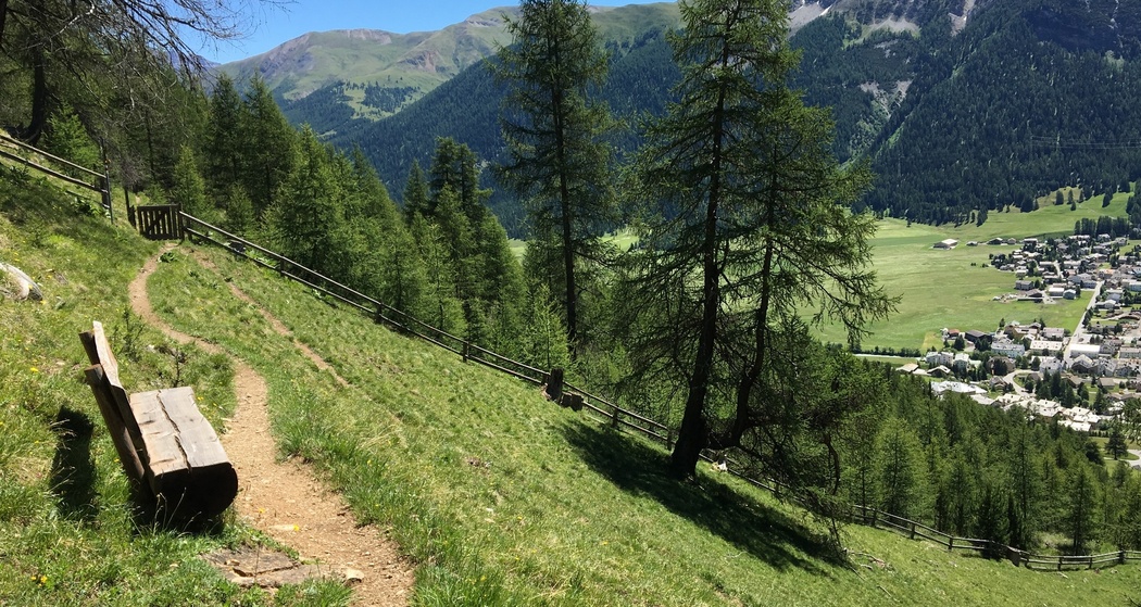 Aussicht auf Chamues-ch