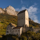 Sicht auf das Schloss Sargans