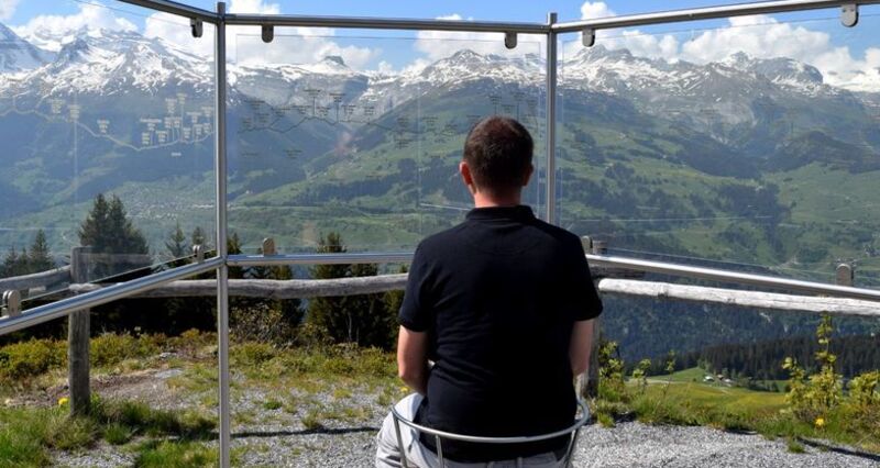 Durchblick Panoramatafel Kartitscha