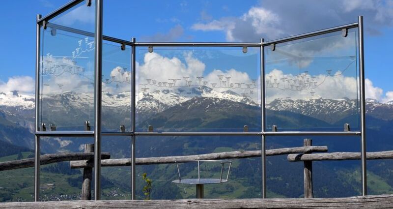 Durchblick Panoramatafel Kartitscha