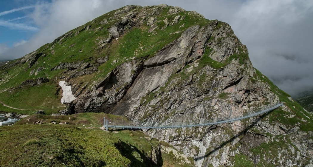 Hängebrücke Punt la Greina