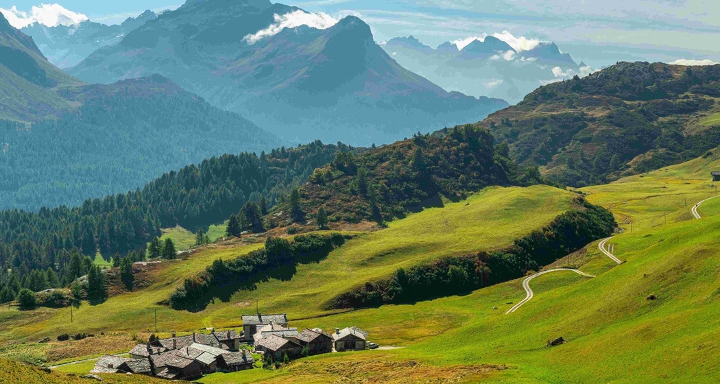 Blick auf Grevasalvas