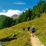 Trailrunner auf der Via Engiadina