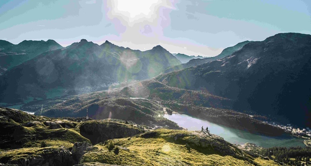 Aussicht auf den St. Moritzersee