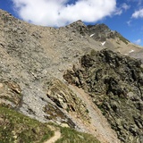 Crossing to Fuorcla Pischa