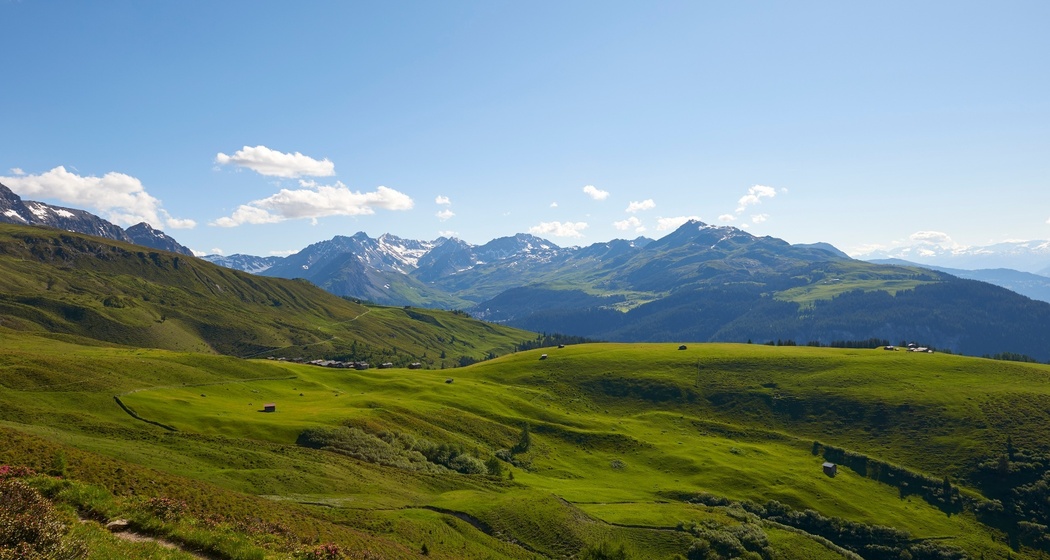 Aussicht von Medergen nach Arosa